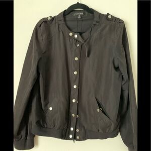 Coupe Collection black thin long sleeved jacket, lapels, side pockets, small